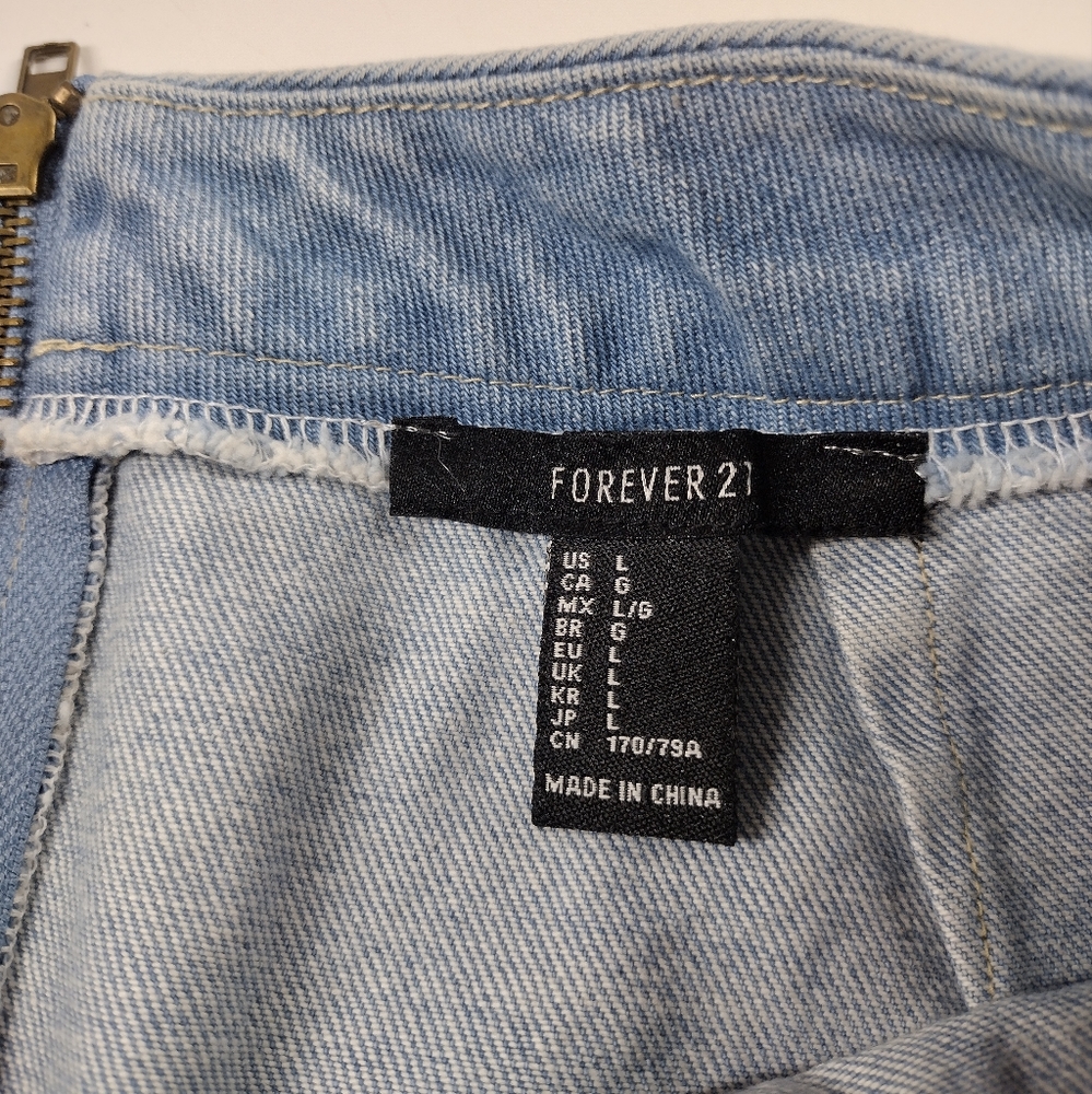 Forever 21 Jeans Patchwork Skirt - image 8